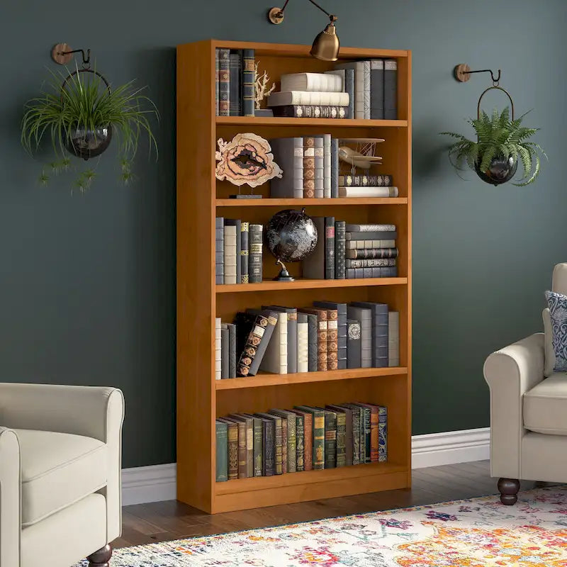 Libreria alta a 5 ripiani con ripiani regolabili - 183 cm H