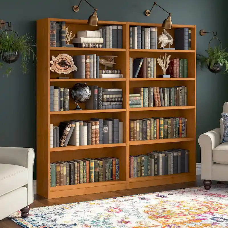 Libreria alta a 5 ripiani con ripiani regolabili - 183 cm H