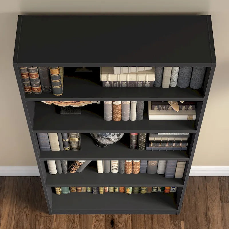 Libreria alta a 5 ripiani con ripiani regolabili - 183 cm H