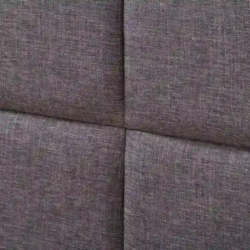Letto imbottito con pannello grigio scuro - King Size