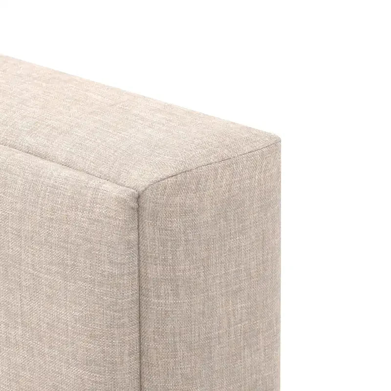 Letto imbottito con pannello grigio scuro - King Size