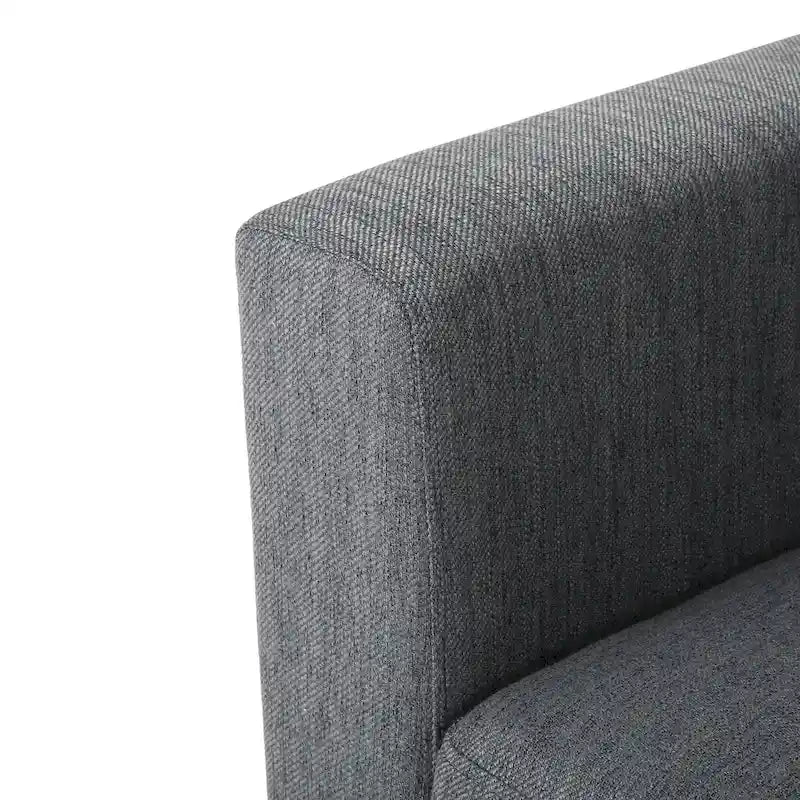 Divano a 4 posti in tessuto contemporaneo con cuscini decorativi e gambe in legno - 101W