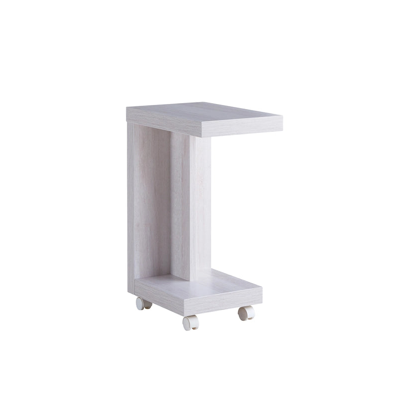 Tavolino laterale mobile moderno con 1 ripiano e ruote bloccabili - 45 cm