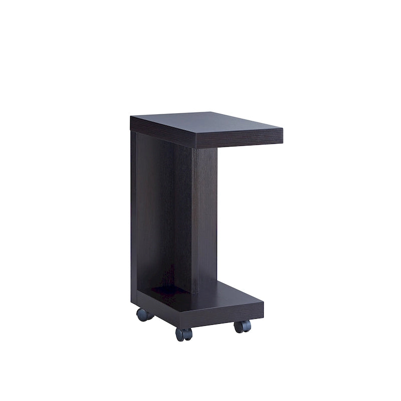 Tavolino laterale mobile moderno con 1 ripiano e ruote bloccabili - 45 cm
