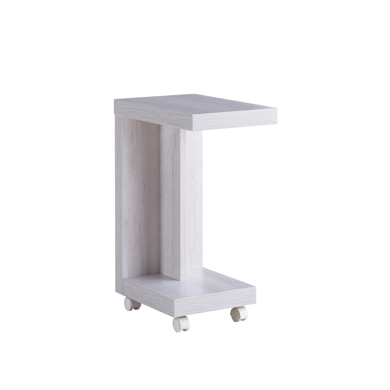 Tavolino laterale mobile moderno con 1 ripiano e ruote bloccabili - 45 cm