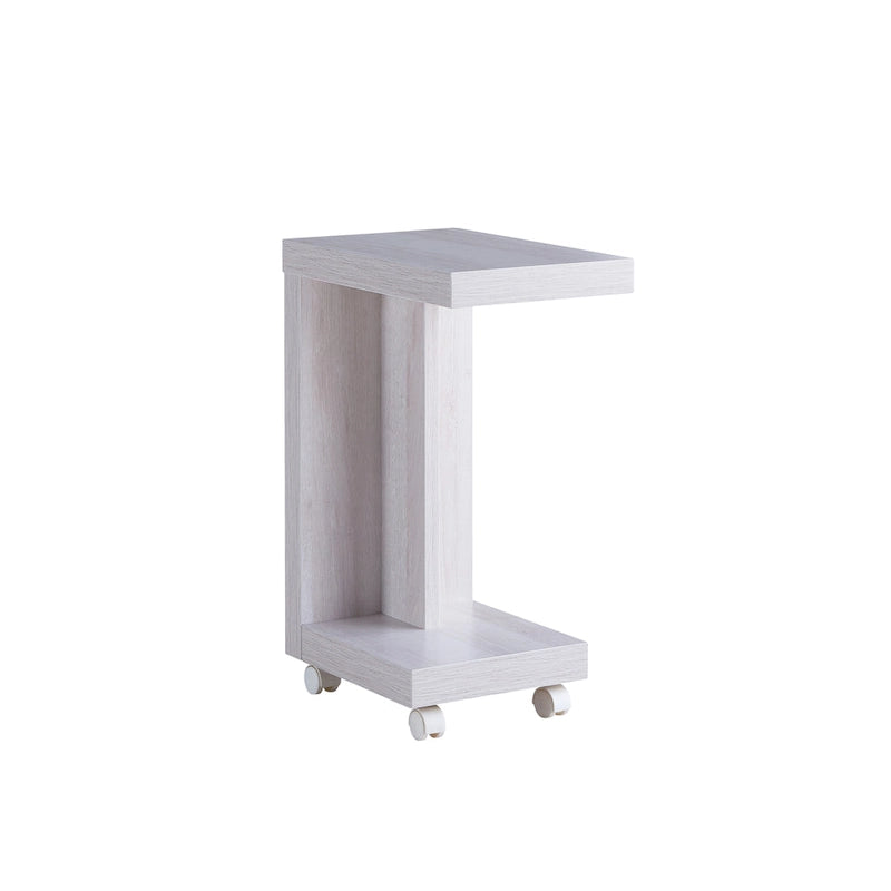 Tavolino laterale mobile moderno con 1 ripiano e ruote bloccabili - 45 cm