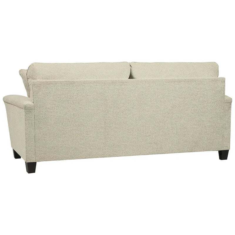 Divano contemporaneo in ciniglia con braccioli dritti - 89W x 38D x 39H