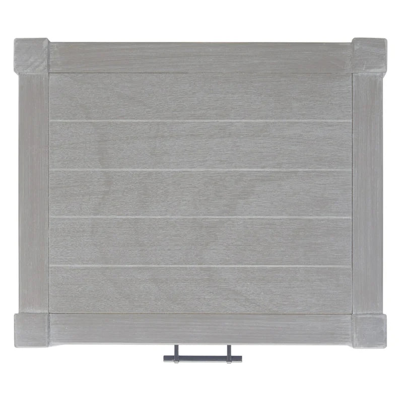 Tavolino d'appoggio con 1 cassetto, ripiano geometrico e gambe tornite - 19L x 16P x 26A