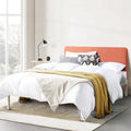 KERT Upholstered Metal Platform Bed By Crown Comfort