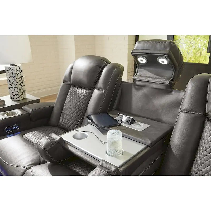 Divano reclinabile elettrico con luci LED e ricarica wireless - 85W