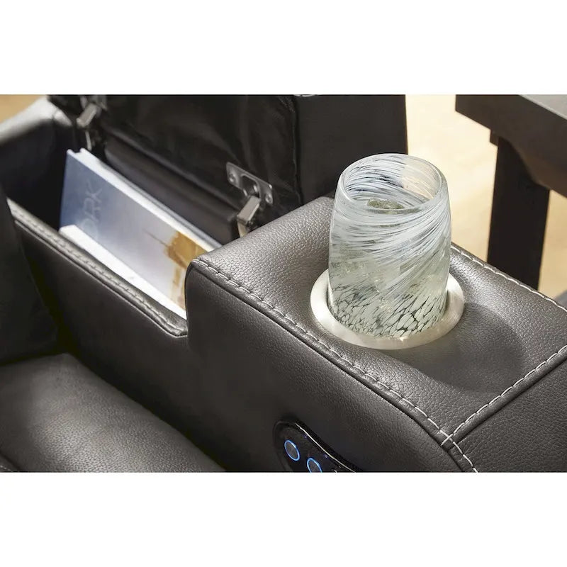 Divano reclinabile elettrico con luci LED e ricarica wireless - 85W
