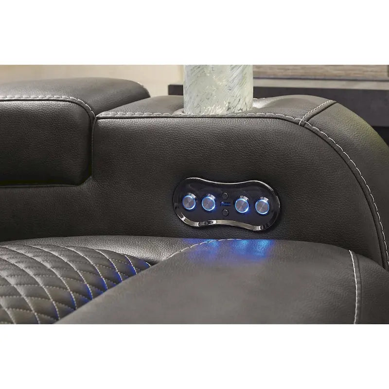 Divano reclinabile elettrico con luci LED e ricarica wireless - 85W