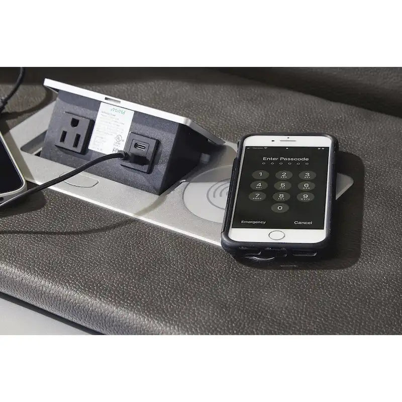 Divano reclinabile elettrico con luci LED e ricarica wireless - 85W