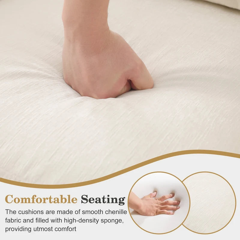 Poltrona accent imbottita con finitura borchiata e gambe in legno - Set da 2